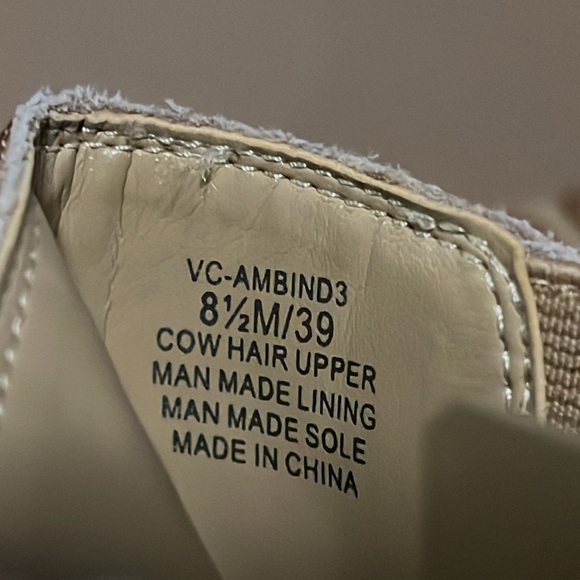 VINCE CAMUTO Ambind Bootie Calf Hair Animal Print Brown- Size 8.5 - Picture 9 of 14